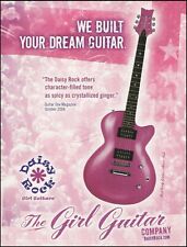 Daisy Rock Guitars Candy Atomic Pink Girl Guitar ad 8 x 11 advertisement print picture