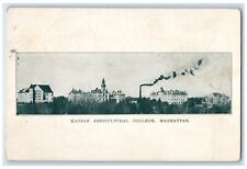 1914 Kansas Agricultural College Building Exterior Manhattan Kansas KS Postcard picture