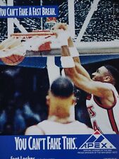 Derrick Coleman New Jersey Nets APEX VTG 1991 Can't Fake This Original Print Ad picture