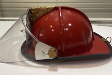 Bullard FireDome Traditional Red Firefighter Helmet + Visor Eagle Langley picture