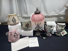 Vintage VICTORIAN Mini Desk Lamp, 3-Nite-lires And Wall Podlet Vases picture