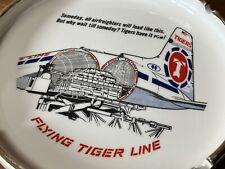 Vintage Flying Tiger Line ashtray airplane airfreighter 6 3/4