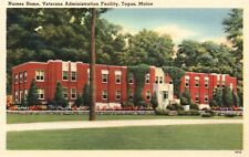 Postcard ME Togus Nurses Home Veterans Administration Linen Vintage PC J2896 picture