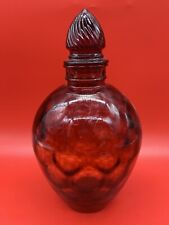 Wheaton Honeycomb Red Decanter Bottle Vintage  Depression Rare Great Condition picture