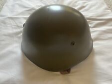 Vintage Bulgarian Military Pot Helmet BRAND NEW with straps and lining picture