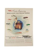 1946 BENDIX AVIATION Print Ad Original Vintage Full Color Creative Engineering  picture
