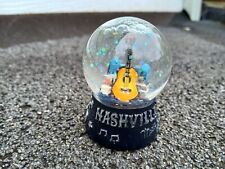 snow globe vintage nashville music city usa 2 1/2 inches hgh picture