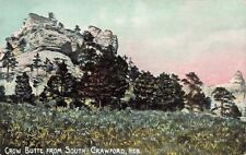Crow Butte from South Crawford, Nebraska Vintage PC picture