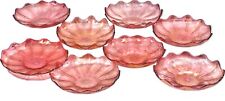 Tiffany's L.C.T Favrile Style Iridescent Oil spotted Glass Dish / Plate Set of 8 picture