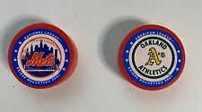 1990 MLB BASEBALL BUBBLE GUM TAPE CONTAINER LOT OF 2 Mets Athletics A’s picture