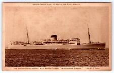 UNION-CASTLE LINE TO AFRICA*WINCHESTER CASTLE ROYAL MAIL MOTOR VESSEL*POSTCARD picture