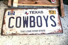 Texas Cowboys License Plate - Vintage Lone Star Decor picture