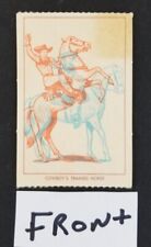 Vintage 1954 Cowboy with Horse Delrich Margarine 3D Western Card picture
