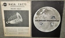 1962-63 NASA Facts Project Relay & Our Orbiting Observatories Foldout Brochures picture