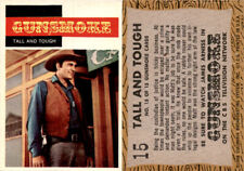 1958 Topps, TV Westerns, #15 Gunsmoke, Tall And Tough picture