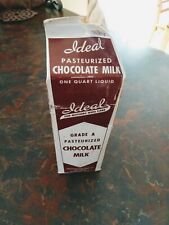 CC milk bottle Ideal dairy one quart Menominee Mich Michigan UP Upper Cardboard picture
