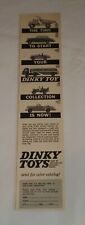 1961 DINKY toy cars ad ~ Dump Truck,Rolls Royce,Triumph,Tanker,Jeep,Bentley picture