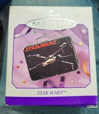 Hallmark Star Wars X-Wing Fighter Lunch Box 1998 Tin Keepsake Ornament QEO8406 picture