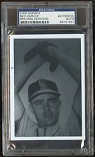 Ned Garver d2017 signed autograph 3x5 Photo Baseball Player St. Louis Browns picture