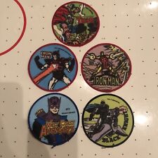 IRONMAN THOR HAWKEYE BLACK KNIGHT SEW ON PATCH MARVEL COMICS 1983-1986 RARE NEW picture