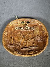 Vintage Grand Canyon National Park Souvenir Faux Wood Resin Bowl Taco Wall Hang picture
