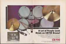 1983 2pg Print Ad of CB700 Drum Kit picture