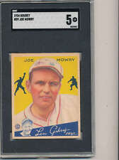 1934 Goudey Joe Mowry Boston Braves #59 card SGC 5 ex bxm3 picture