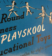 1950 Vintage PLAYSKOOL Educational Toys Print Advertisement Mid Century Graphics picture