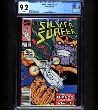 Silver Surfer #34 CGC 9.2 1st Thanos Throne Newsstand Warlock Death Key Issue picture