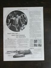 Vintage 1932 Dr. West's Toothpaste Full Page Original Ad 424 picture