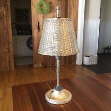 Vintage Wire Lamp National Standard Company Niles MI Nickel Antique Desk picture
