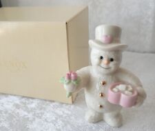 Lenox My Snowy Valentine 12 Months of Snowmen February Porcelain Figurine picture