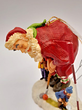 Vtg  The Tom Browning Collection Santa In Sport Xmas Ornament In Original Box picture