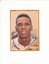 Felix Mantilla mets #436 1962 topps signed Card bxsn jsa letter  picture