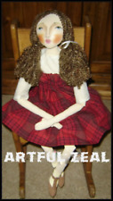 Cloth Doll PATTERN, Folk Art Doll Pattern, Primitive Art Doll  picture