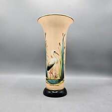 Antique Mt. Washington Painted Milk Glass Vase by Smith Brothers picture