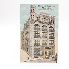 1920 Milwaukee, WI Hotel Gilpatrick Wisconsin Antique Postcard Vintage picture