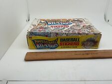 Leaf Opened Box Of 1988 Baseball Awesome All Stars Stickers & Bubble Gum picture
