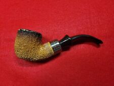 Vintage Peterson's Dublin Sterling Silver Band Tobacco Pipe Sandblast picture