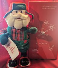 ❇️ VTG ❇️2004 AVON Groovy Dancing Santa on Wheels Shopping List w Box 🎁 TESTED  picture