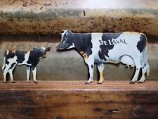 VINTAGE DE LAVAL OLD SIGN TIN METAL DAIRY FARM COWS MILK CREAM CHEESE SEPARATOR picture