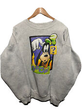 Vintage Mickey Inc Disney Crewneck Sweatshirt Goofy Sz XL Gray Made In USA picture