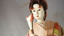 Japanese Beautiful Vintage GEISHA Doll -The Fan- Princess Style height 18inch picture