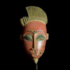 African Mask From The Guru Tribe Tribe Art Vintage Baule Mask Wall Tribal-9166 picture