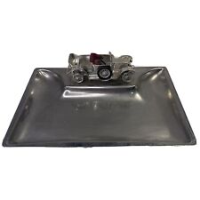 Vintage 1960s Lesney Roadster Old Car Stainless Steel Polished Ashtray picture