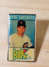 Vintage Ball Park Franks Ryan Sandberg  Chicago Cubs Baseball Pin picture
