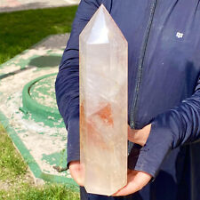 4.78LB  Natural transparent white quartz hand crystal pillar Reiki repair picture