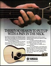 Yamaha Classic acoustic thin neck guitar 1985 advertisement 8 x 11 ad print picture