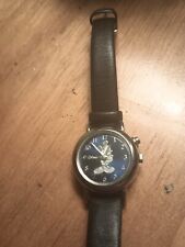 Vintage Seiko Disney Mickey Mouse Watch Water Resistant Genuine Leather Band picture