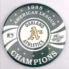 Oakland A’s 1988 American League Champions Button Vintage Pinback Athletics picture